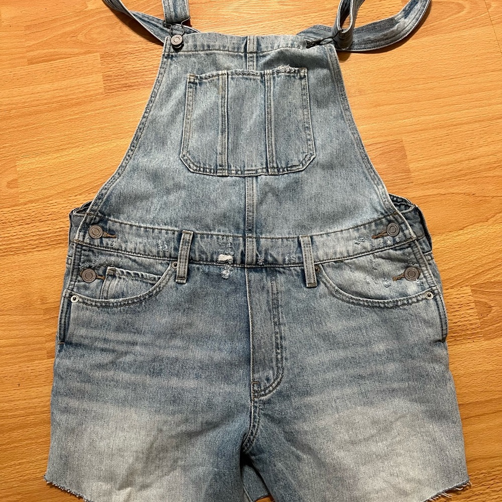 Lucky Brand Denim Overalls Shorts